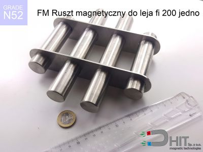 FM Ruszt magnetyczny do leja fi 200 jednopoziomowy N52 filtr magnetyczny