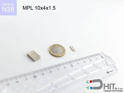 MPL 10x4x1.5 [N38] - magnes płytkowy