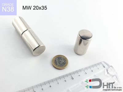 MW 20x35 [N38] - magnes walcowy